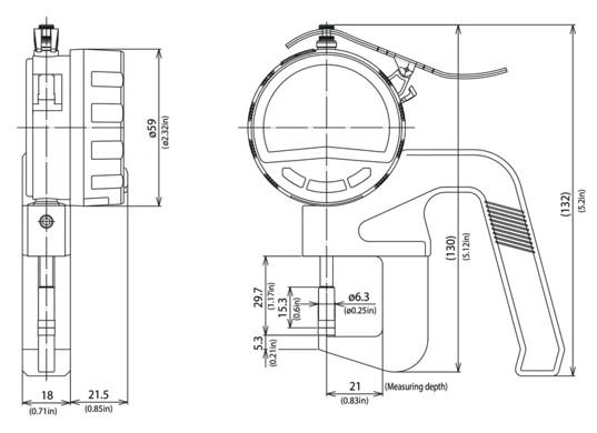 Mitutoyo M-547-400A เกจวัดค่าความหนาแบบดิจิตอล Thickness Gages 0 - 0,47